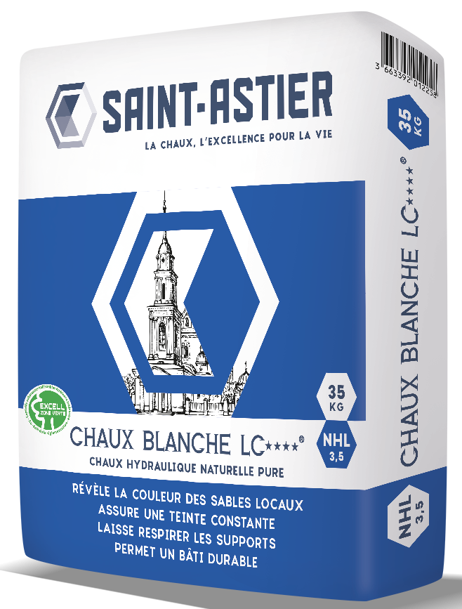 Chaux pure NHL 3.5 Saint Astier isol naturel